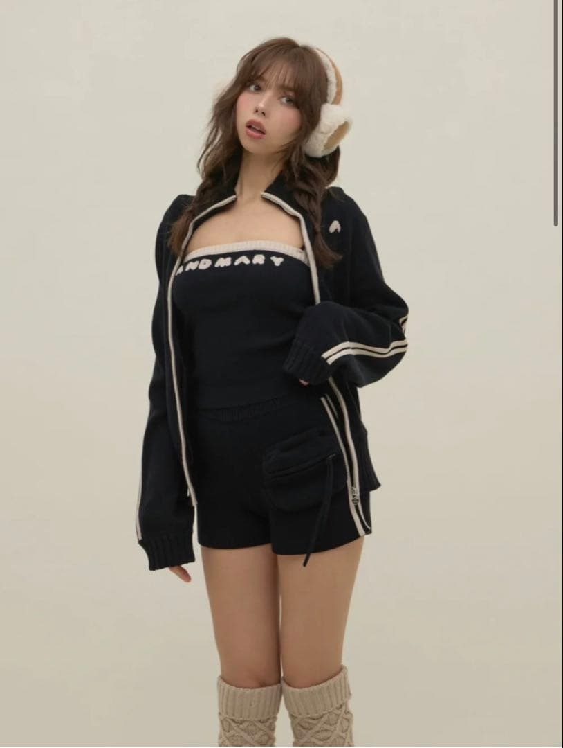andmary Zoe full zip set up キャミソールのみ ANDMARY】Zoe full zip set up
