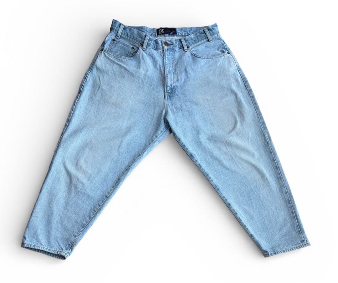エフエーティー FAT 247 FADER skinnyデニム ライトブルー FAT】247 FADER DENIM PANTS【ワイドテーパードデニムパンツ】 - ONE'S