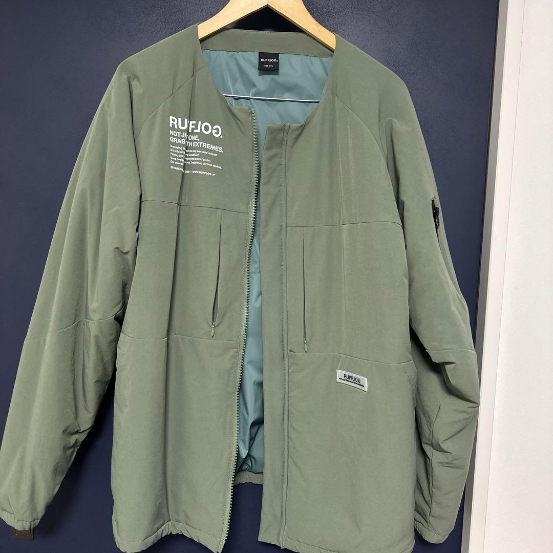 RUFFLOG ジャケット XXL ラフロッグ RUFFLOG フリースジャケット グリーン XXLゴルフウェア ラフロッグ