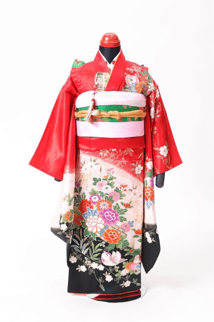7歳　四つ身フルセット　七五三　120サイズ 七五三 着物 7歳 ブランド 四つ身着物セット Shikibu Roman 式部浪漫