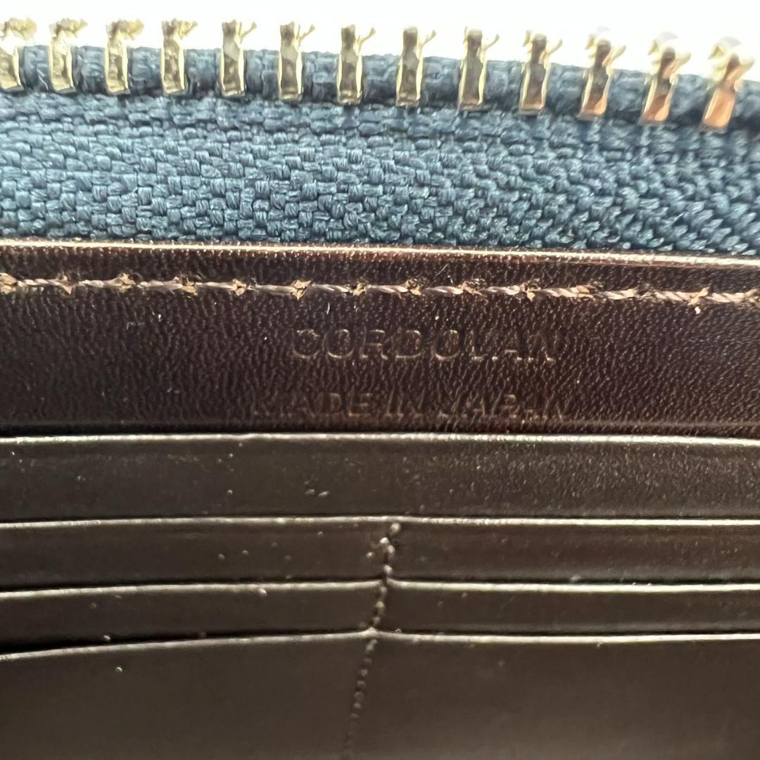 未使用品箱付 プレリー☆メンズ ジッピーウォレット 長財布 コードバン