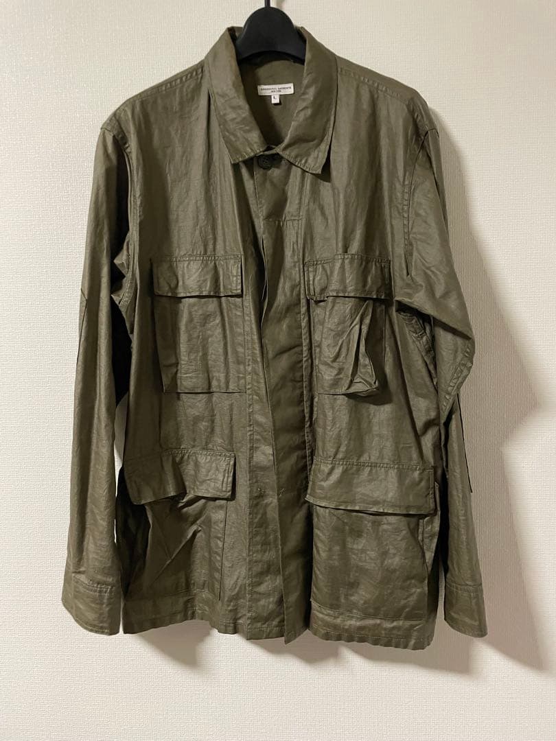 ENGINEERED GARMENTS ミリタリージャケット L オリーブ Engineered Garments LL Jacket | Olive CP Weather Poplin | Canoe Club
