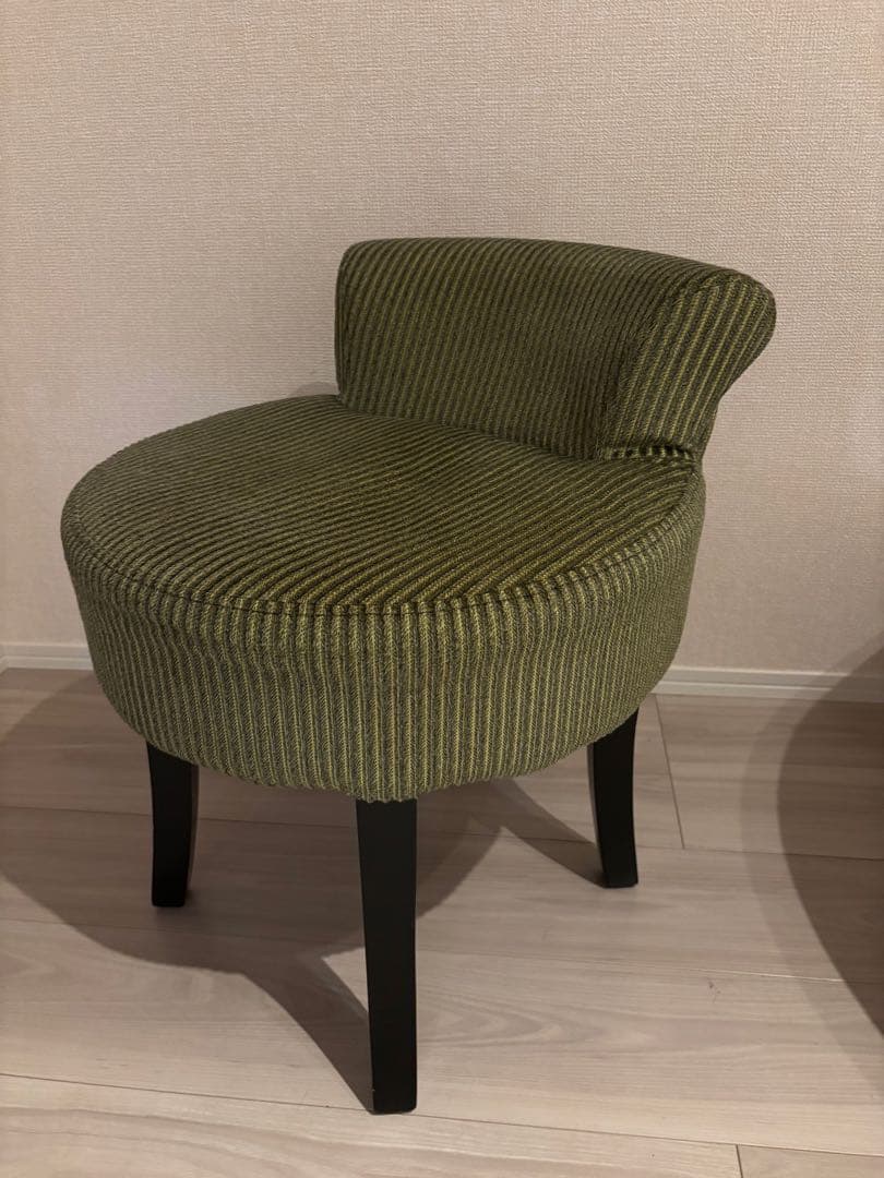 最終値下げ！オットマン スツール 椅子 チェア グリーン お洒落 ロココ スツール ロココ アンティーク 猫足 オットマン 足置き台 グリーン