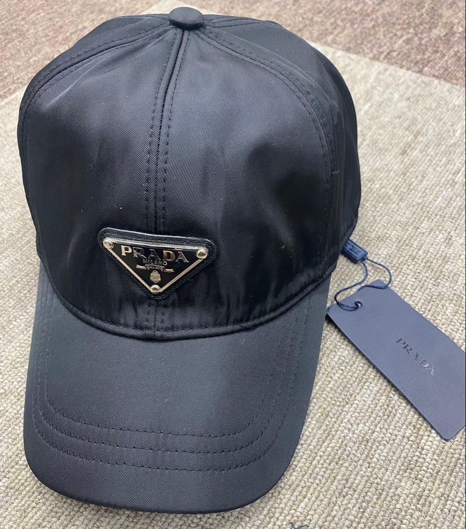 PRADA キャップ　ブラック PRADA（プラダ） 爆買WEEKセール キャップ レディース ブラック