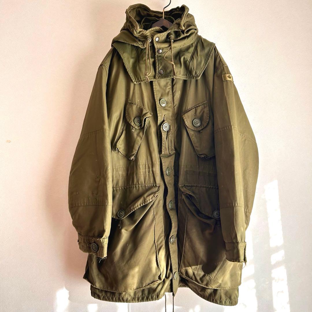 【70s】カナダ軍 ECW コンバットパーカー フルセット 希少 実物 USED カナダ軍 ECW コンバット パーカー フルセットのご紹介