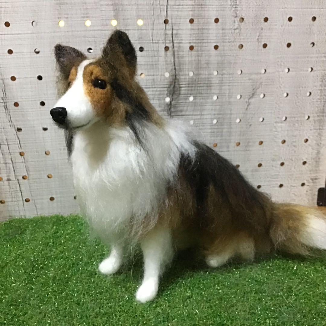 【渡辺様ご予約品】シェットランドシープドッグ（お座りポーズ） 渡辺様ご予約品】シェットランドシープドッグ（お座りポーズ） 渡辺様