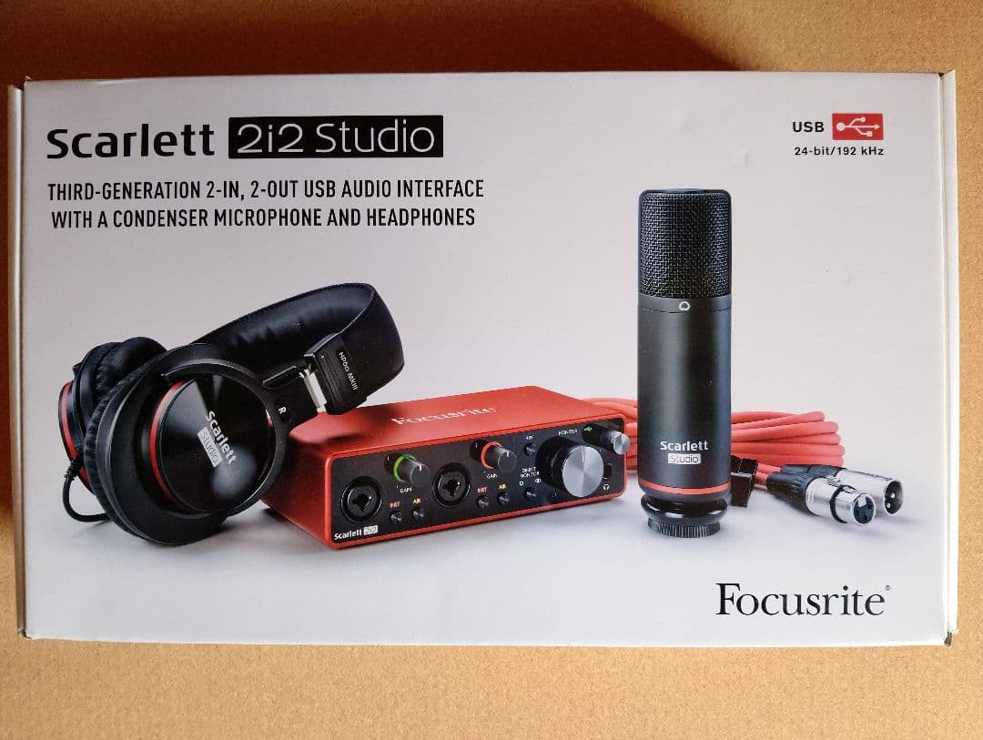 オーディオインターフェース Scarlett 2i2 Studio 3rd Amazon.co.jp: Focusrite Scarlett 2i2 USBオーディオインターフェース