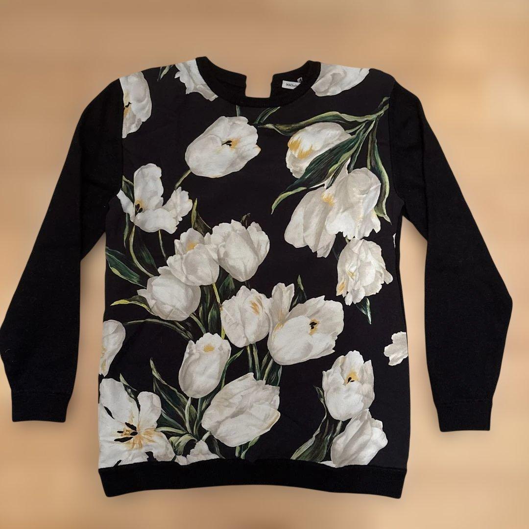 DOLCE&GABBANA ドルガバ　フラワーニット ドルチェ＆ガッバーナ D&Gドルガバ セーター ニット フラワー 刺繍