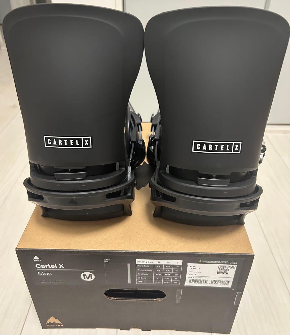 新品未使用 BURTON CARTEL X Re:Flex Mサイズ BURTON（バートン） 24-25 BURTON スノーボード ビンディング Cartel X