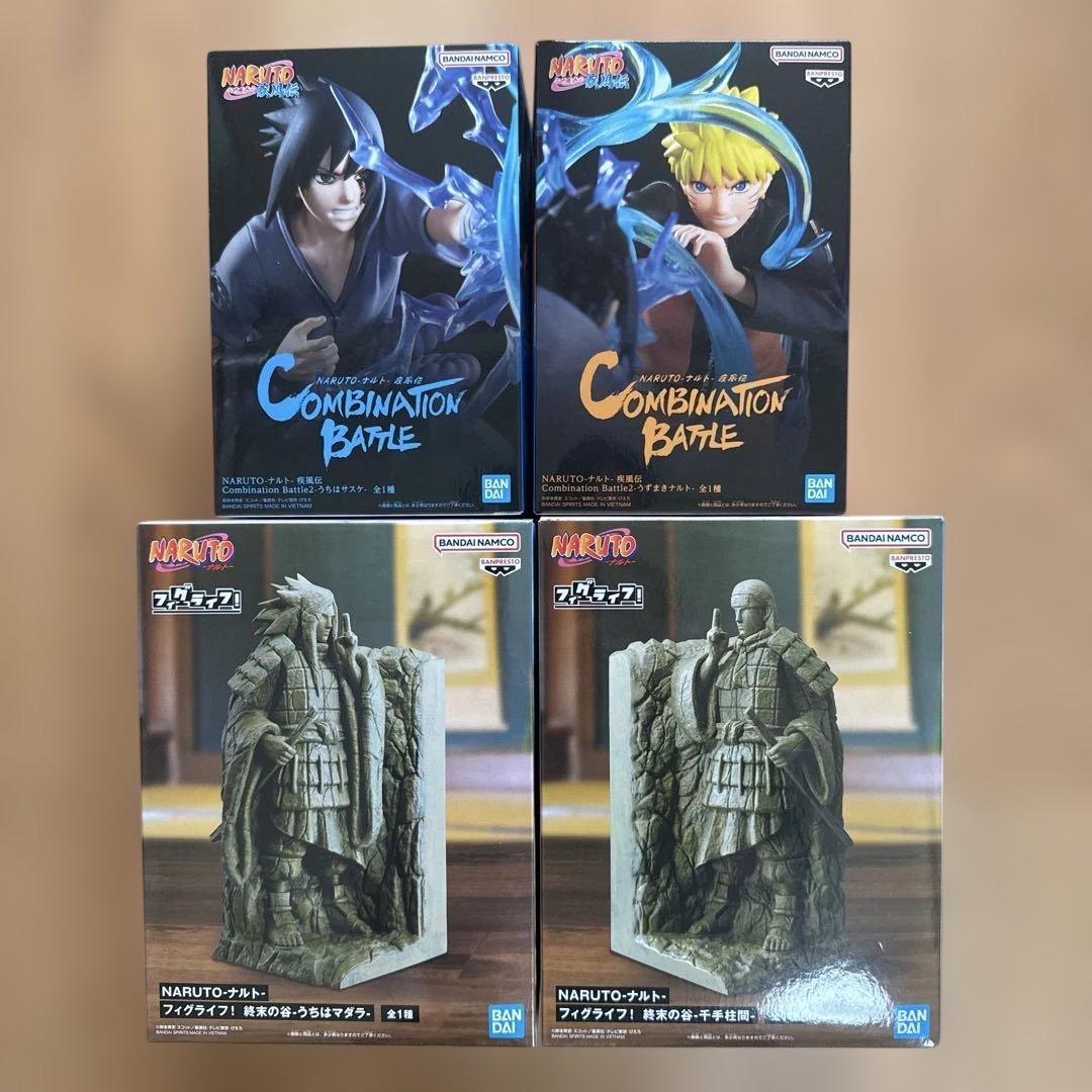 NARUTO フィギュア4体 ナルト サスケ マダラ 柱間 - メルカリ