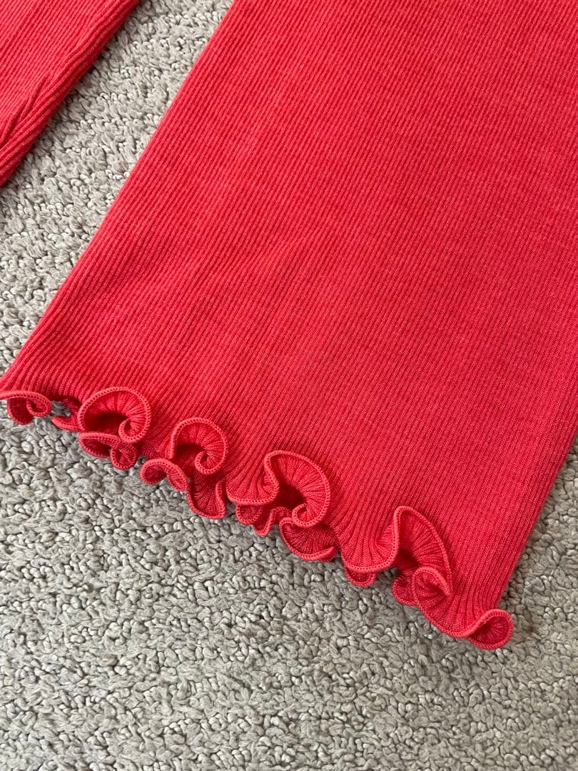 Oscalito オスカリート リブニット Vネック