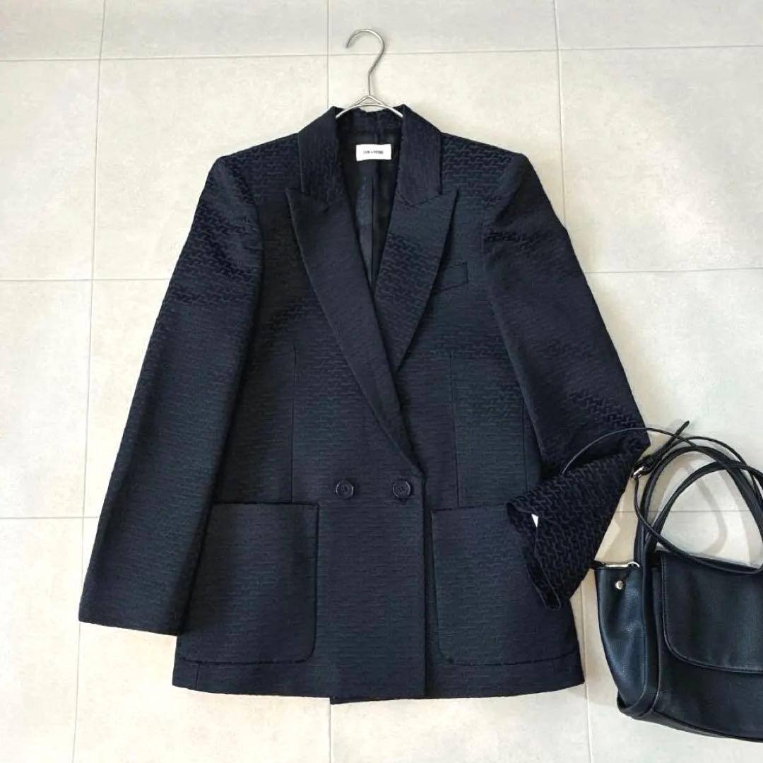 美品 ザディグエヴォルテール♡総柄 ジャガード ダブルブレスト ジャケット 洗える】ダブルブレストジャケット（テーラードジャケット） | ANCHOR
