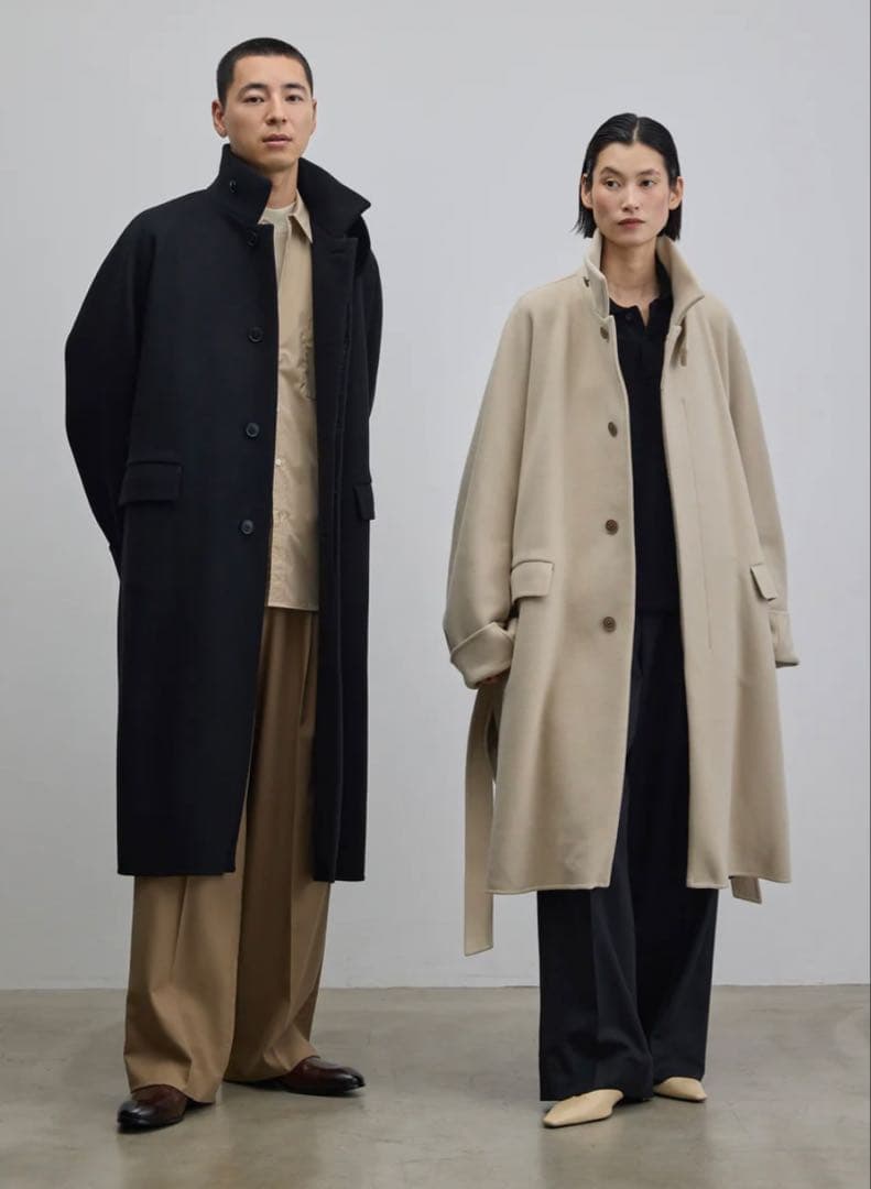 SOEJU グレー スーパー140メルトンバルマカーンコート スーパー140メルトンバルマカーンコート｜SOÉJU k - SOÉJU online store