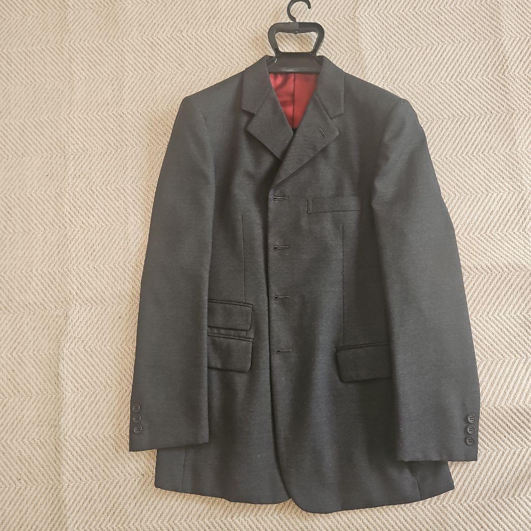 COMME CA DU MODE MEN ビジネススーツ ダークグレー グレーパターン ウォッシャブル スーツ（47-02SI05-204