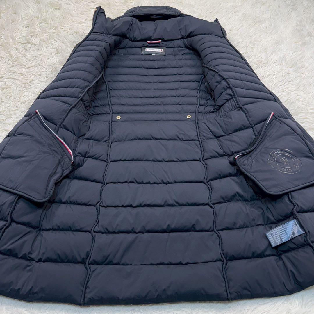 極美品✨ トミーヒルフィガー ロングダウンコート ゴールド金具 XS