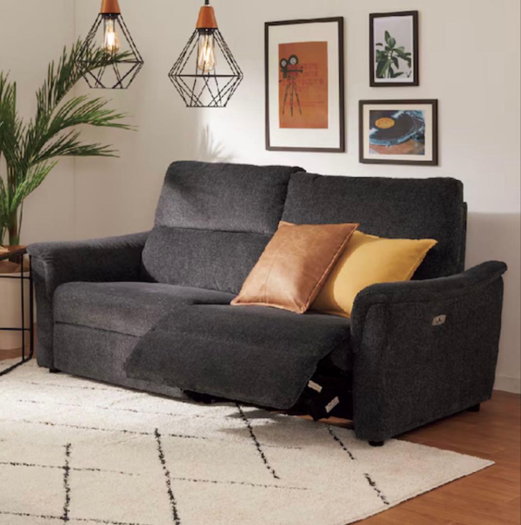 【かみ※プロフ必読】電動リクライニングソファ3人掛け 開梱設置】サンコウ 電動リクライニング3人掛けソファー ＜ティアル