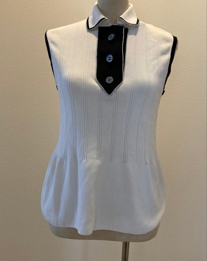 未使用ノースリーブ ホワイト ポロシャツ 大きいサイズと大きい服のメンズ通販【ビッグエムワン】【SB0322