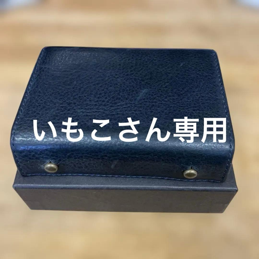 エムピウ財布　ネイビー m+ ミッレフォッリエ2 二つ折り財布財布