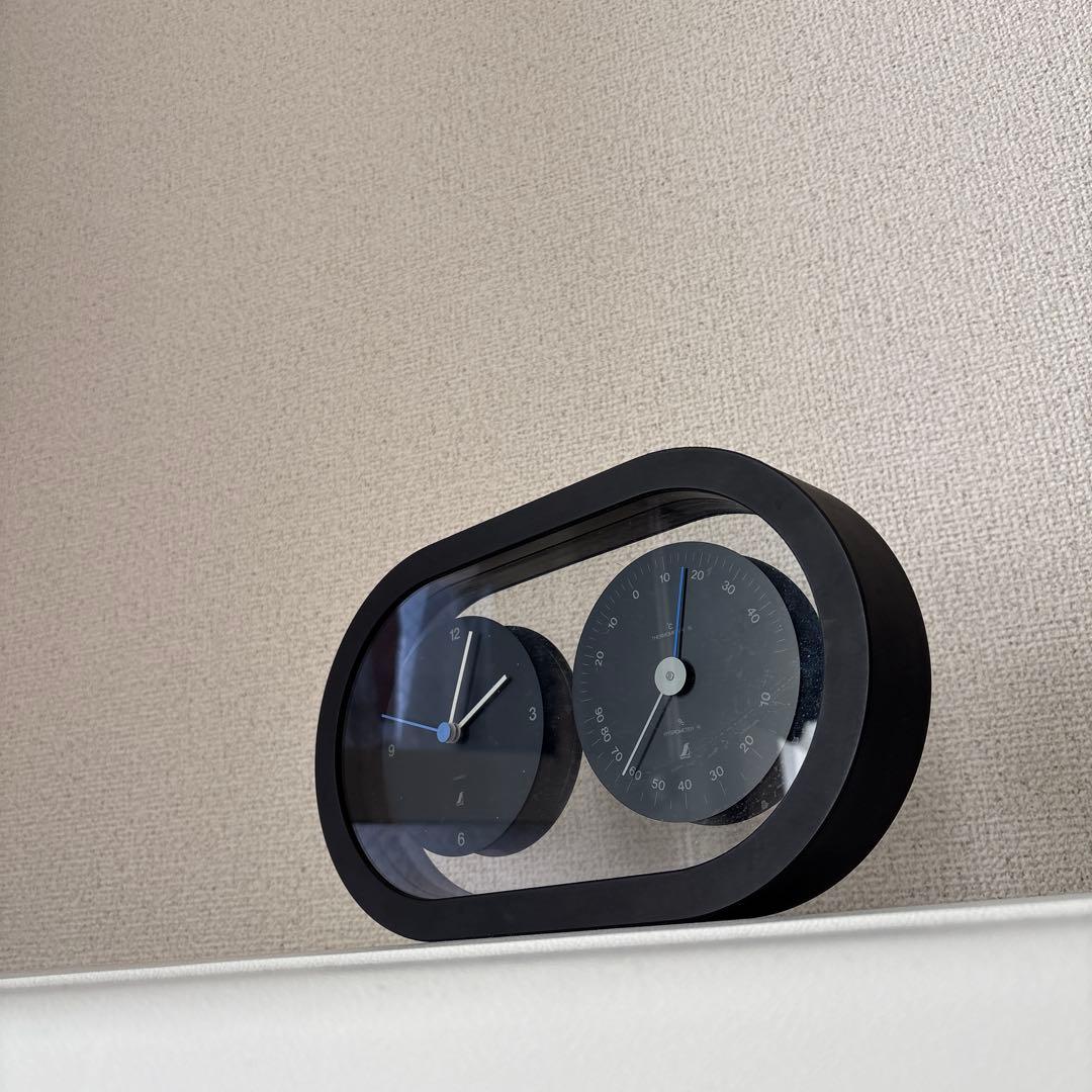 SHINWA クロックサーモ置時計 ポストモダン グッドデザイン賞 gom