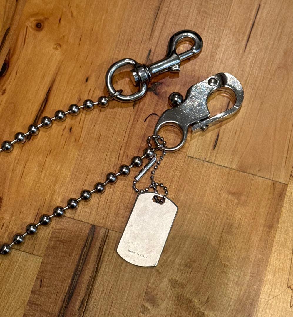 DOLCE&GABBANA シルバー ウォレットチェーン キーリング タグ - メルカリ