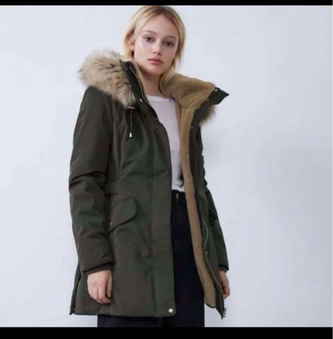 ZARA ファー付きモッズコート Lサイズ ライダース　ニット　セット売り 楽天市場】モッズコート zaraの通販