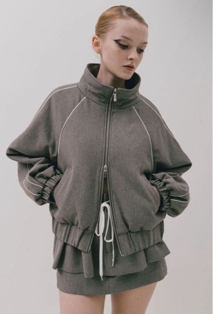 ジャケット・アウター thetoe Brixton track jacket GRAY Brixton Track Jacket – THE TOÉ