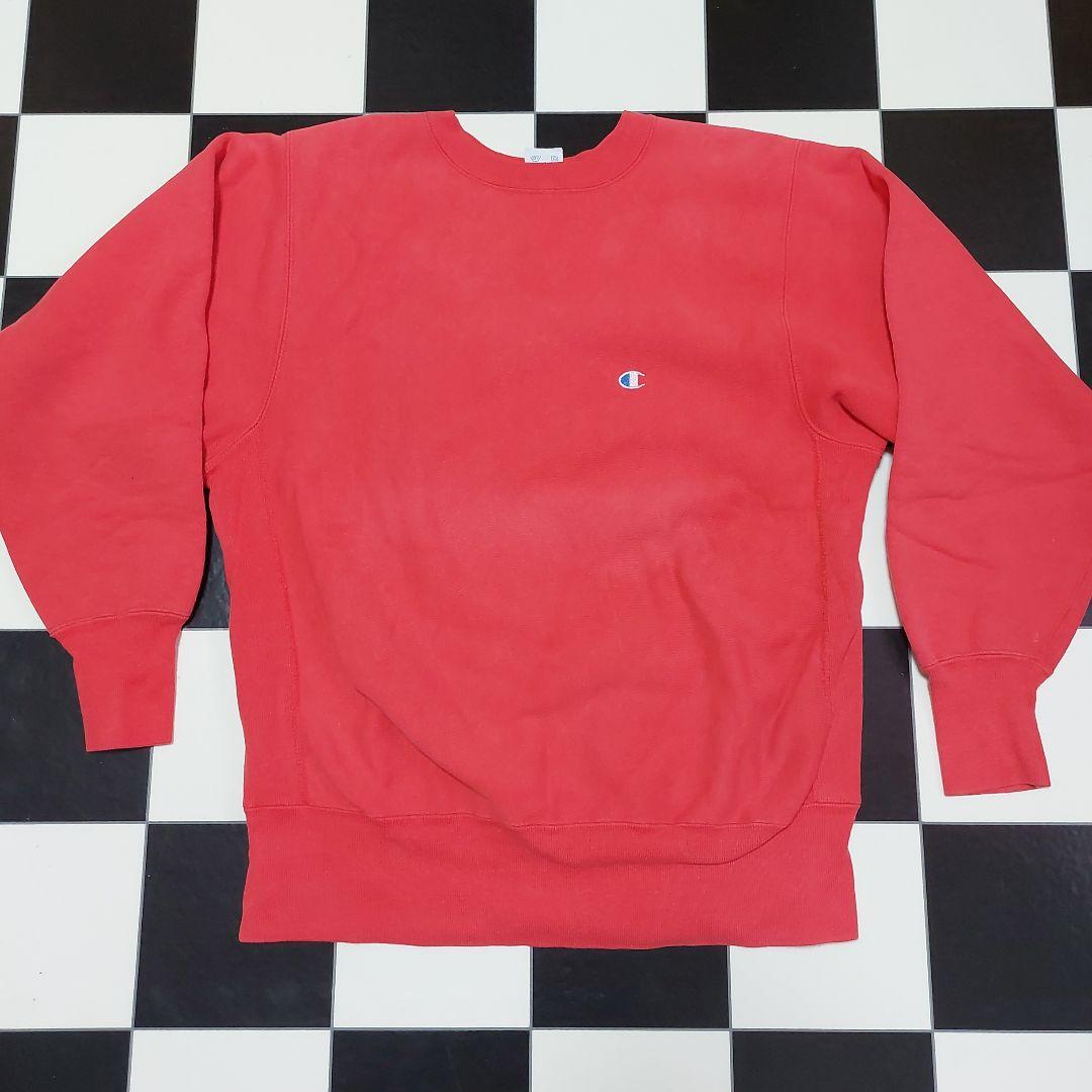 90s usa製　Champion　リバースウィーブ　赤レッド 90s USA製 Championチャンピオン ワンポイント リバースウィーブ
