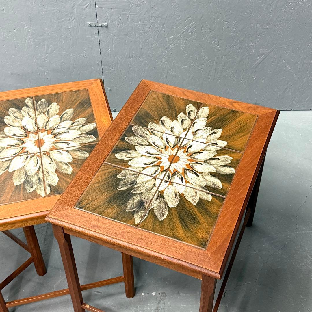 北欧デンマーク ヴィンテージ タイルトップ テストテーブル (501