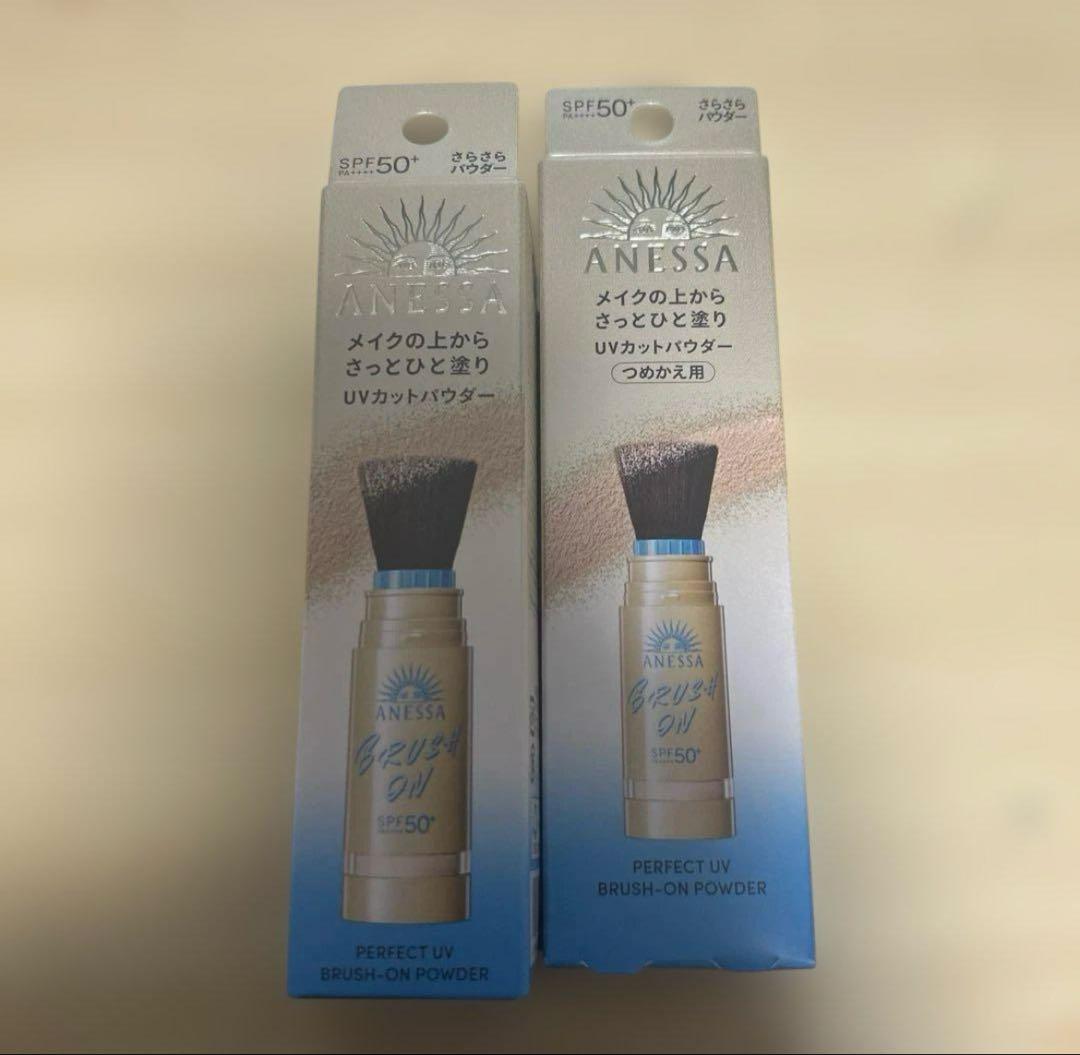 ANESSA パーフェクトUVブラッシュオンパウダー 本体&リフィル 試してみた】アネッサ アネッサ パーフェクト UV ブラッシュオン