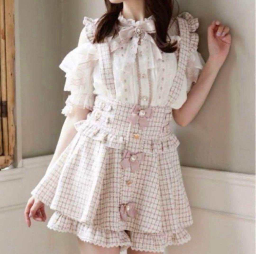 ♥LIZLISAサスペンダー♥ サスペンダー付ビジューショートパンツ ｜ LIZ LISA（リズリサ）公式