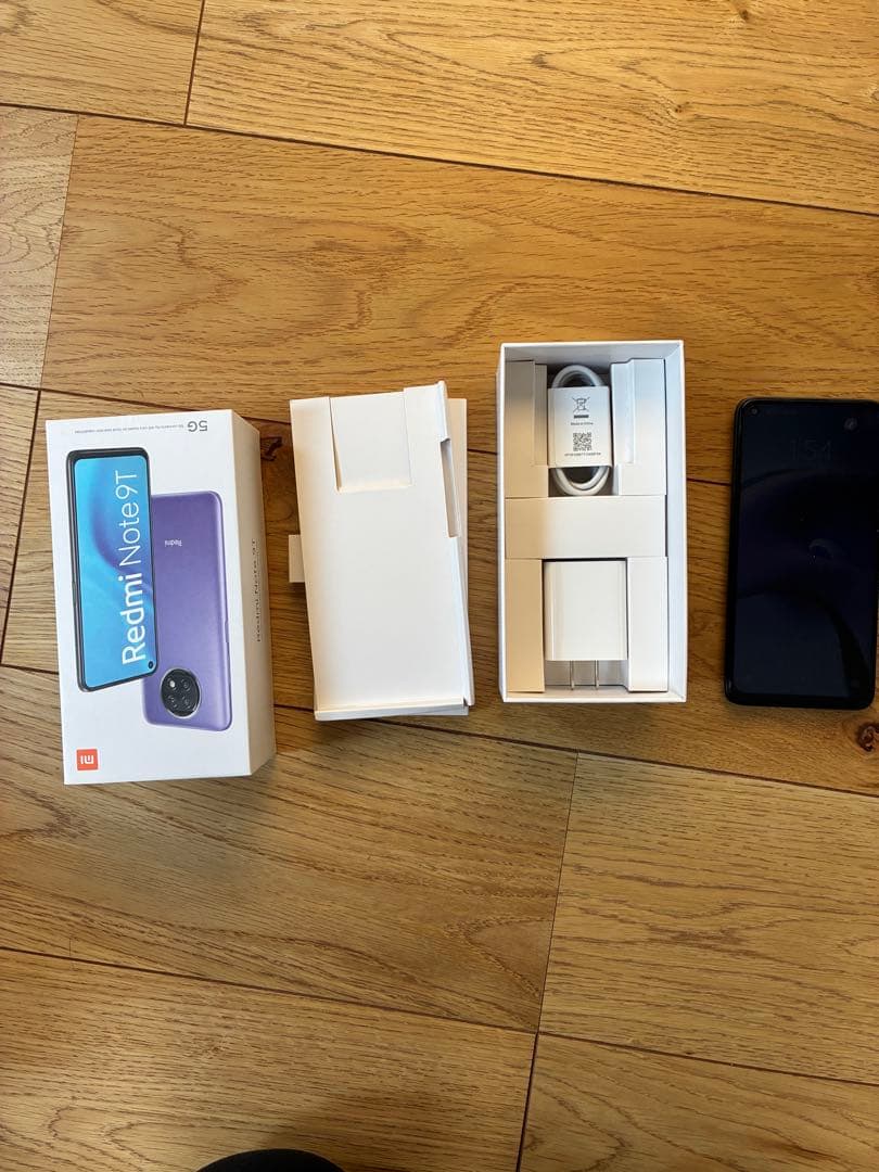 Xiaomi Redmi Note 9T 5G 本体 ブラック Xiaomi Redmi Note 9T 5G Volte 128GB / 4GB RAM GSM Unlocked - Black