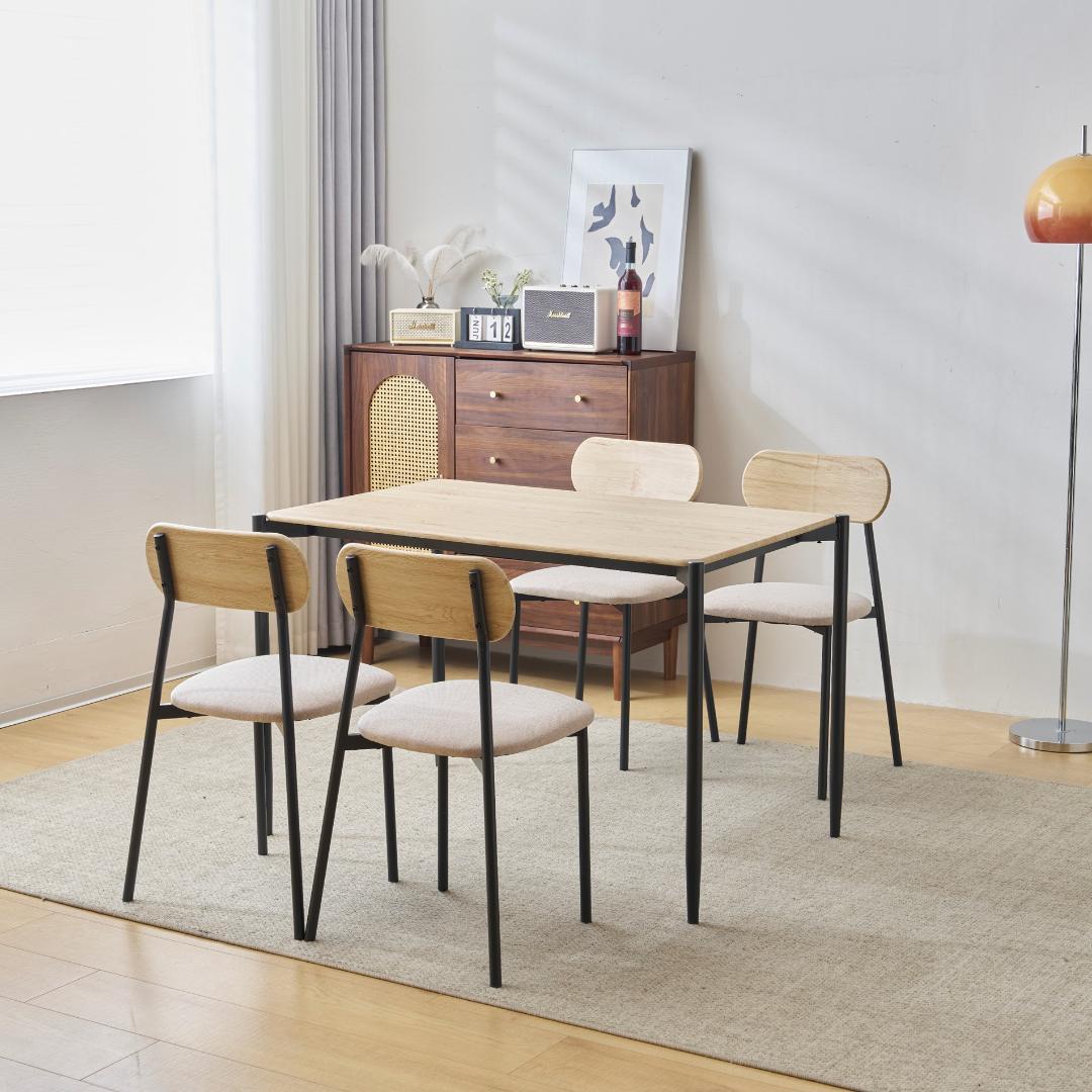 大人気！ダイニングテーブルセット4人用 5点セット　4人掛け　NATURAL ダイニングテーブルセット 4人 5点セット おしゃれ 北欧 4人用