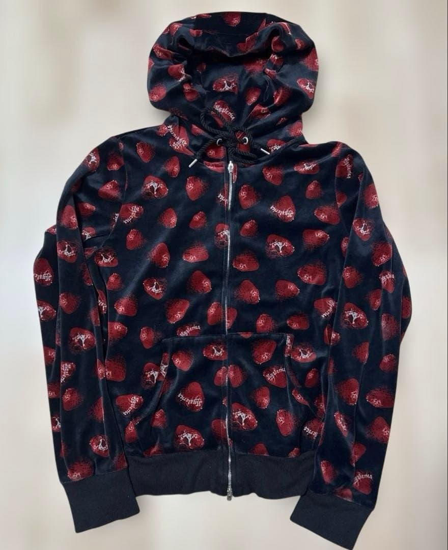 Hysteric Glamour スカルベリー　パーカー　ベロア　y2k SKULL BERRY パーカー|JOEY HYSTERIC | HYSTERIC GLAMOUR ONLINE STORE