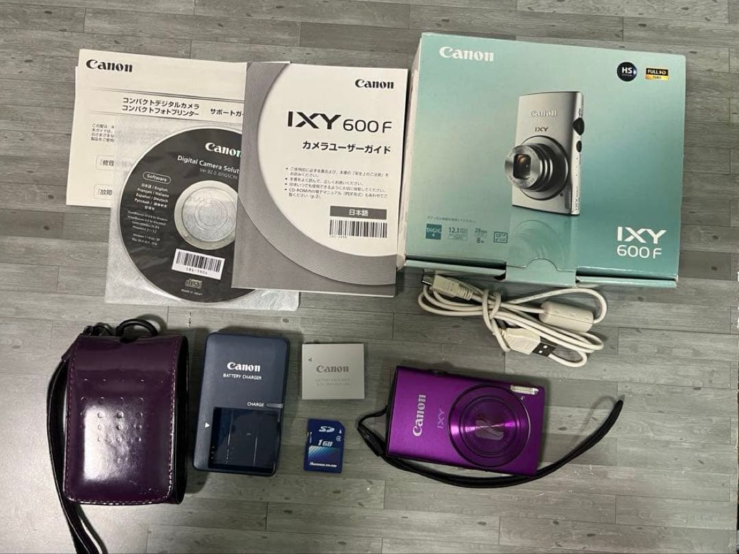 【良品】Canon IXY 600 F デジタルカメラ(パープル)【純正ケース】 Canon IXY 600F PC1676 Compact Camera Purple Made In Japan | eBay