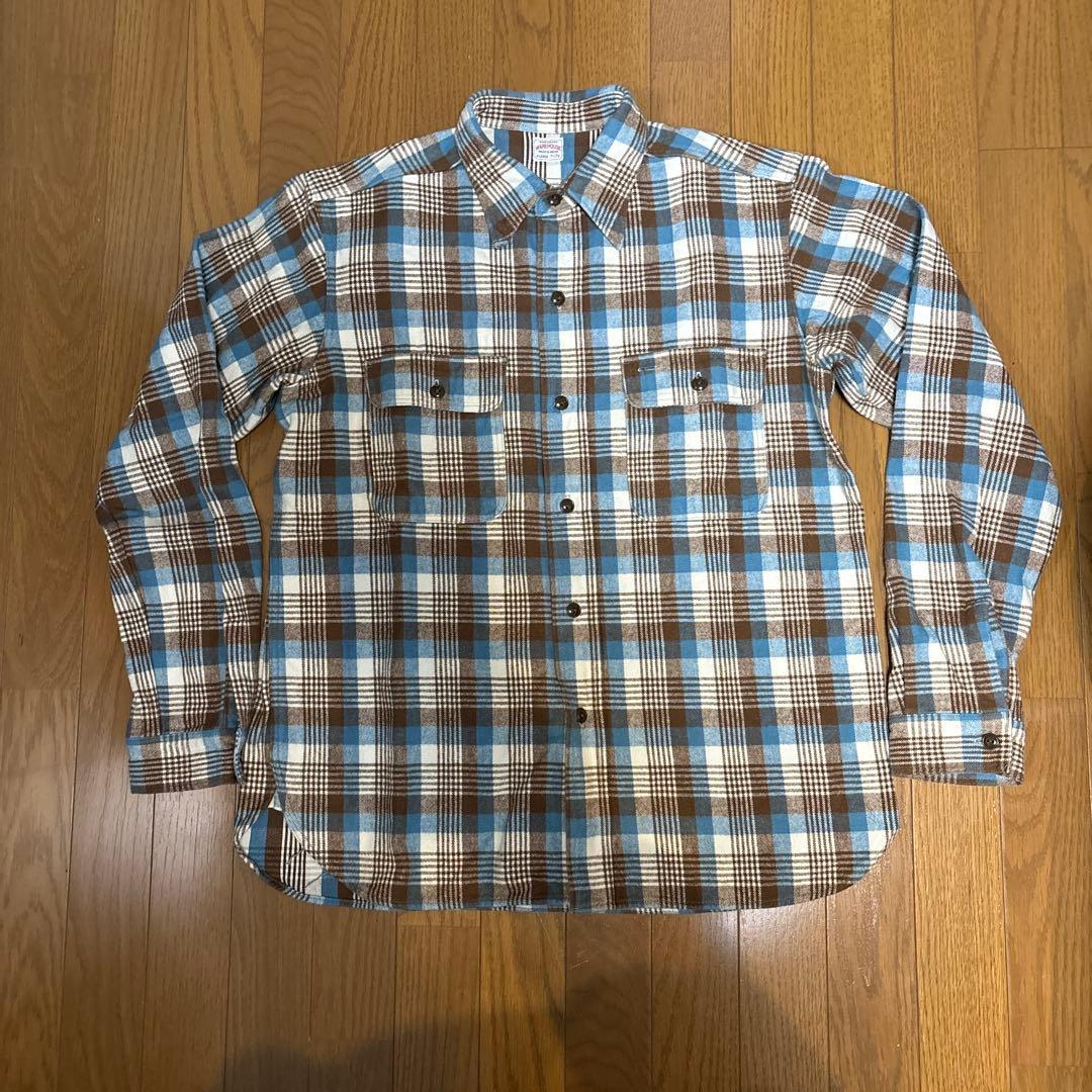 WAREHOUSE チェック柄ネルシャツ XLサイズ WAREHOUSE（ウエアハウス） ネルシャツ Lot 3104 FLANNEL SHIRTS A柄 B