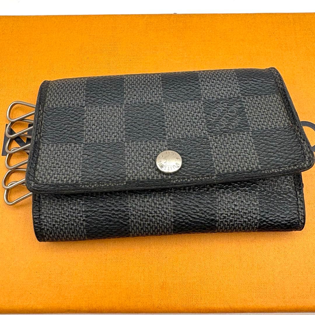 ルイヴィトン ダミエグラフィット ミュルティクレ6 キーケース 6連 黒