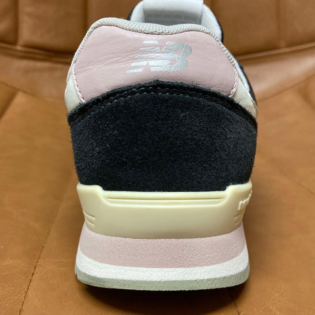 【極美品】ニューバランス 996 スニーカー 24.5cm ブラック ピンク