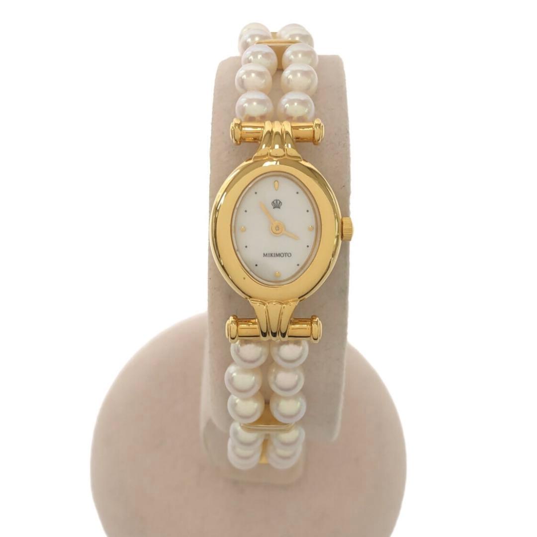 ミキモト パール ブレスレット 腕時計 JAL限定 シェル文字盤 稼働品 腕時計 稼働 ミキモト MIKIMOTO JAL限定 パールウォッチ 4N20-0941