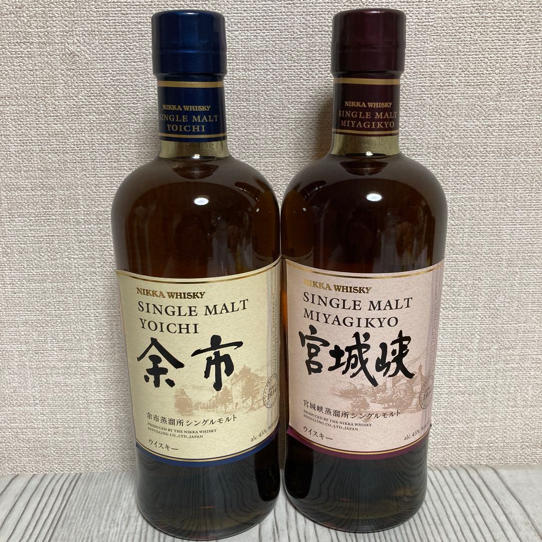 新品 未開封 ニッカ ウイスキー 余市 宮城峡 700ml 2本 セット Amazon.co.jp: ニッカ シングルモルト 余市・宮城峡 飲み比べ 700ml×2
