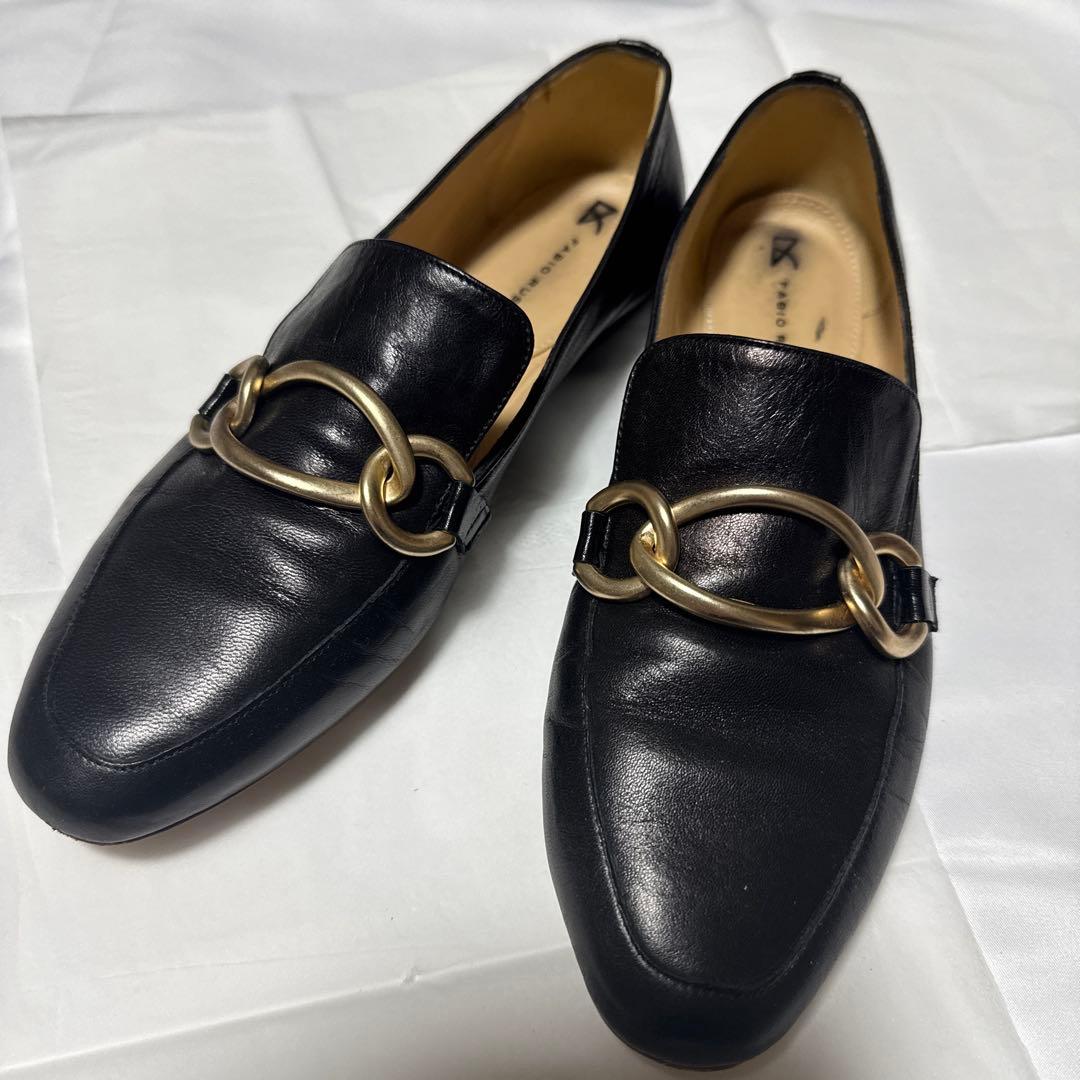 ファビオルスコーニ FABIO RUSCONIビット付ローファー （ブラック） ファビオルスコーニ FABIO RUSCONI ビットローファー （ブラック