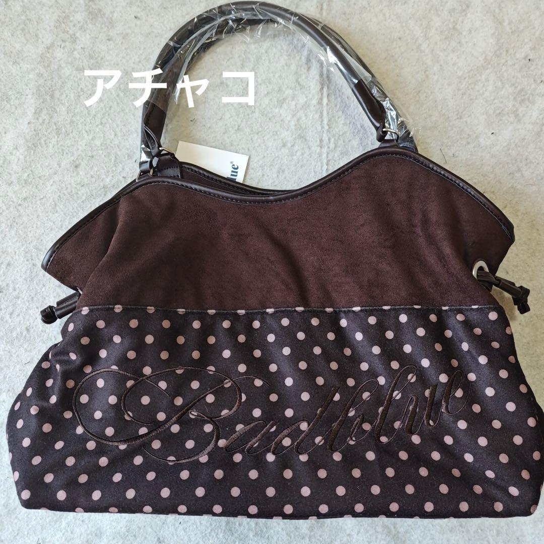 BadBlue ドット トートバッグ 人気 SOULEIADO コットンオックス ポケッタブルトートバッグ