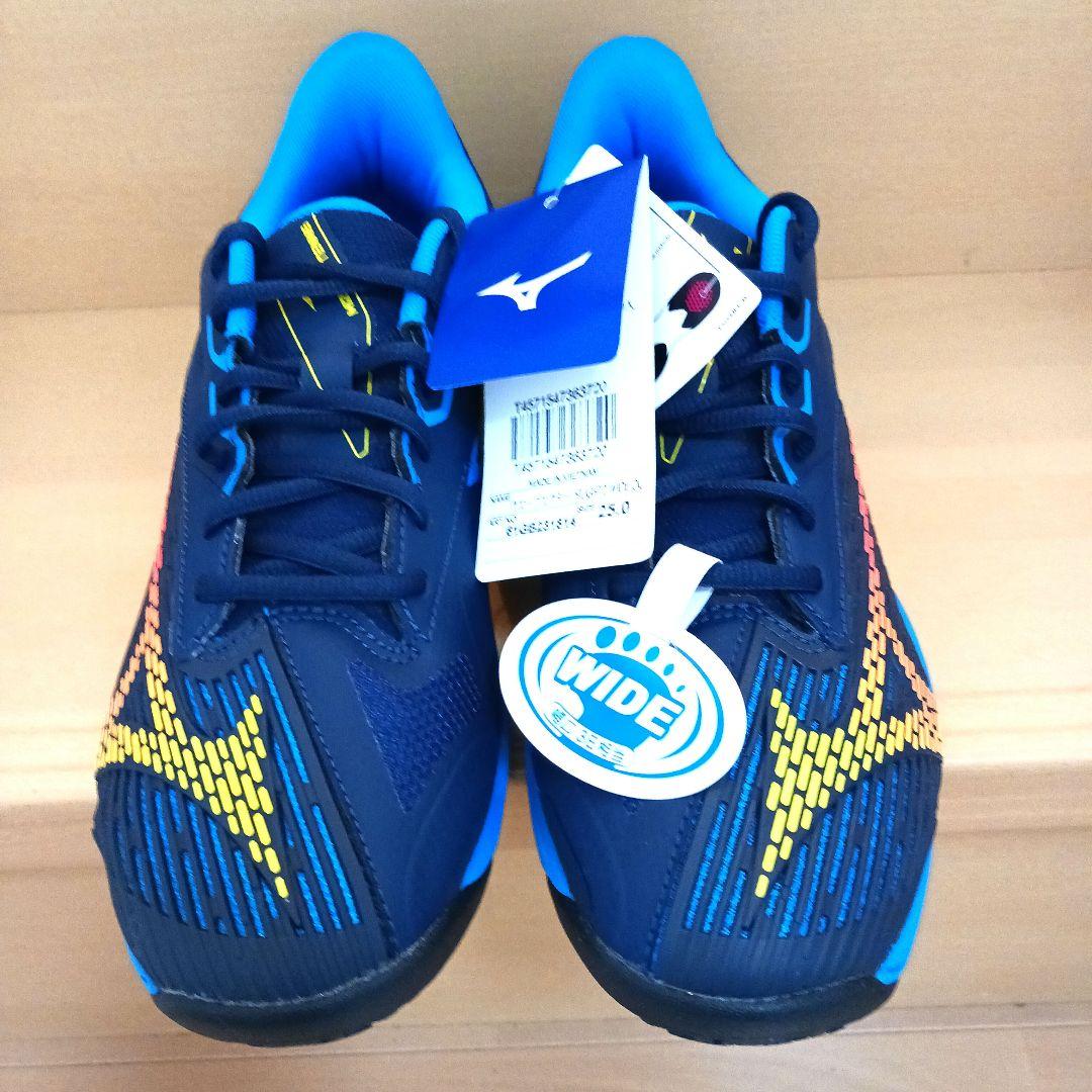 ミズノ テニスシューズ　ウェーブエクシードライト2 　ワイド3E 　25cm MIZUNO（ミズノ） ウエーブエクシードライト 2 ワイド WAVE EXCEED