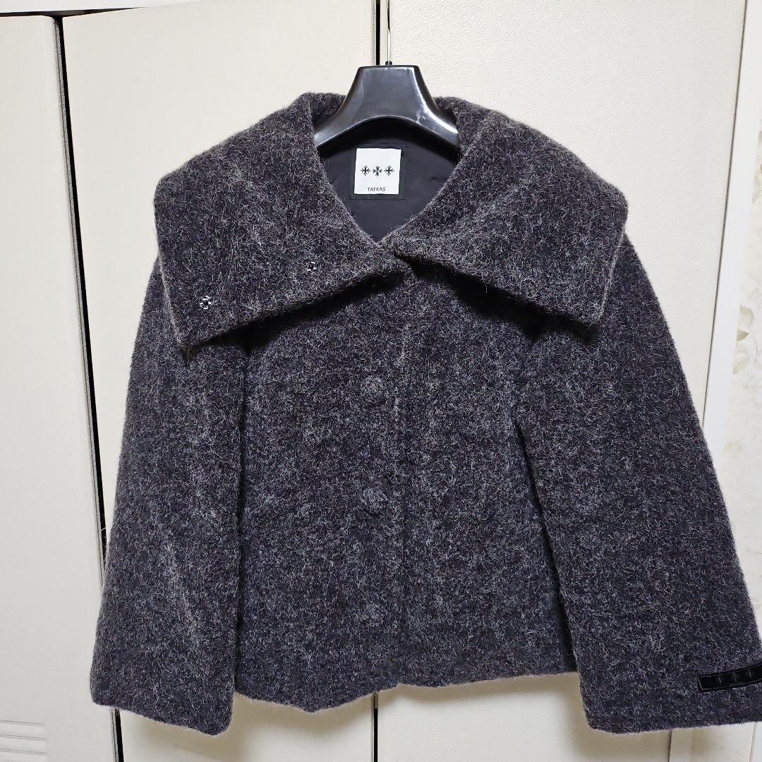!!!です。TATRAS グレー 大きな襟付き タトラス TATRAS ダウンコート カマストラ ダウンジャケット