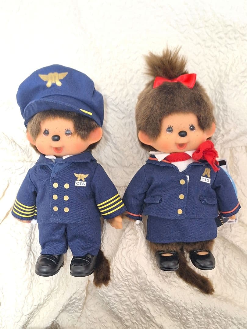 モンチッチ　新千歳空港限定　機長モンチッチ　CAモンチッチ　パイロット　セット モンチッチ 新千歳空港限定 機長モンチッチ CAモンチッチ パイロット