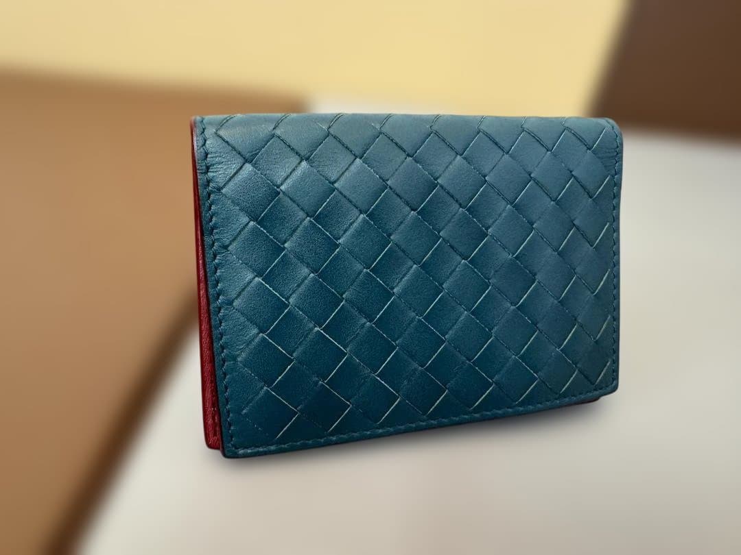 ボッテガヴェネタ イントレチャート カードケース 名刺入れ BOTTEGA VENETA（ボッテガ・ヴェネタ） イントレチャート カードケース