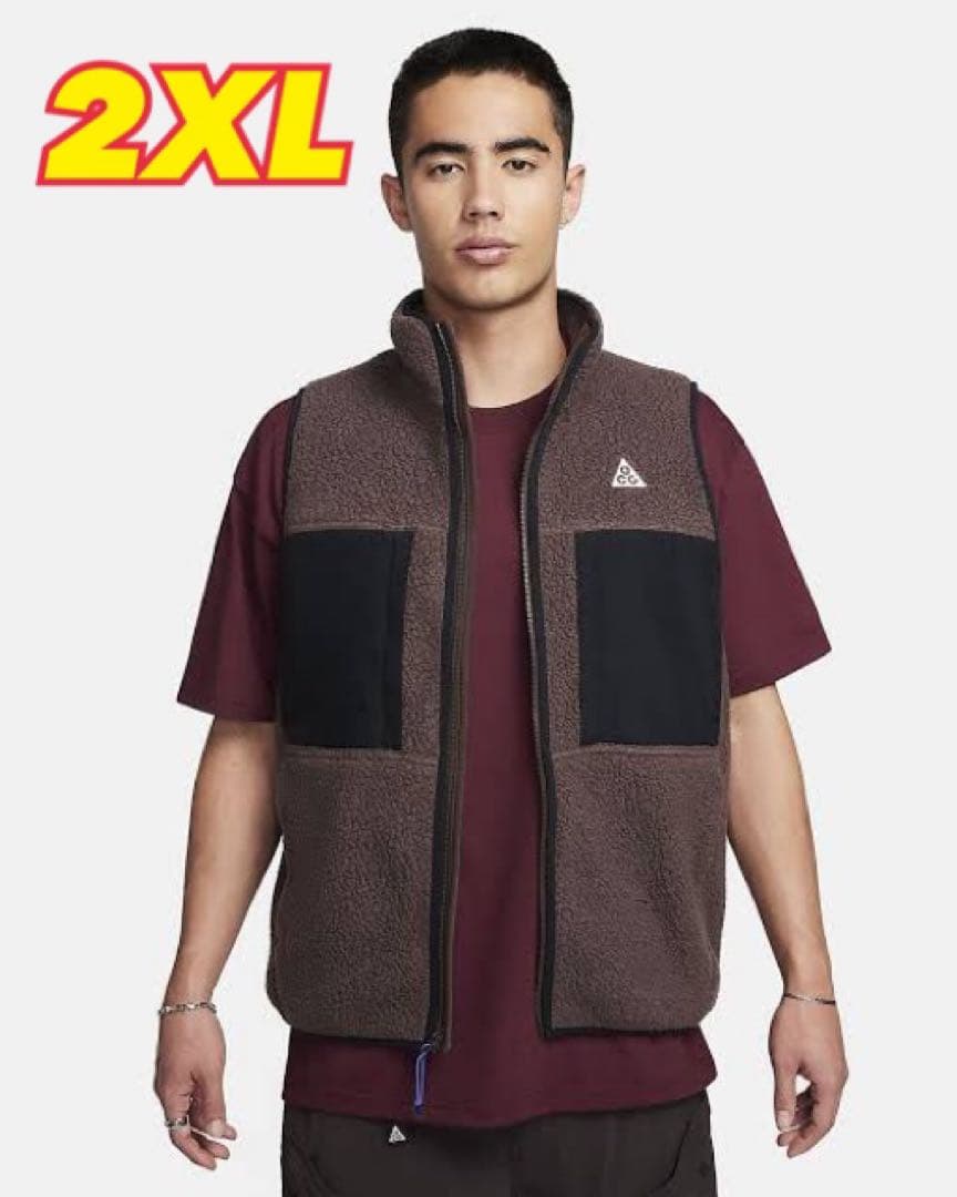 【新品タグ付】NIKE ACG ARCTIC WOLF フリース ベスト 2XL ナイキエーシージー NIKE ACG ARCTIC WOLF VEST フリースベスト FN2449