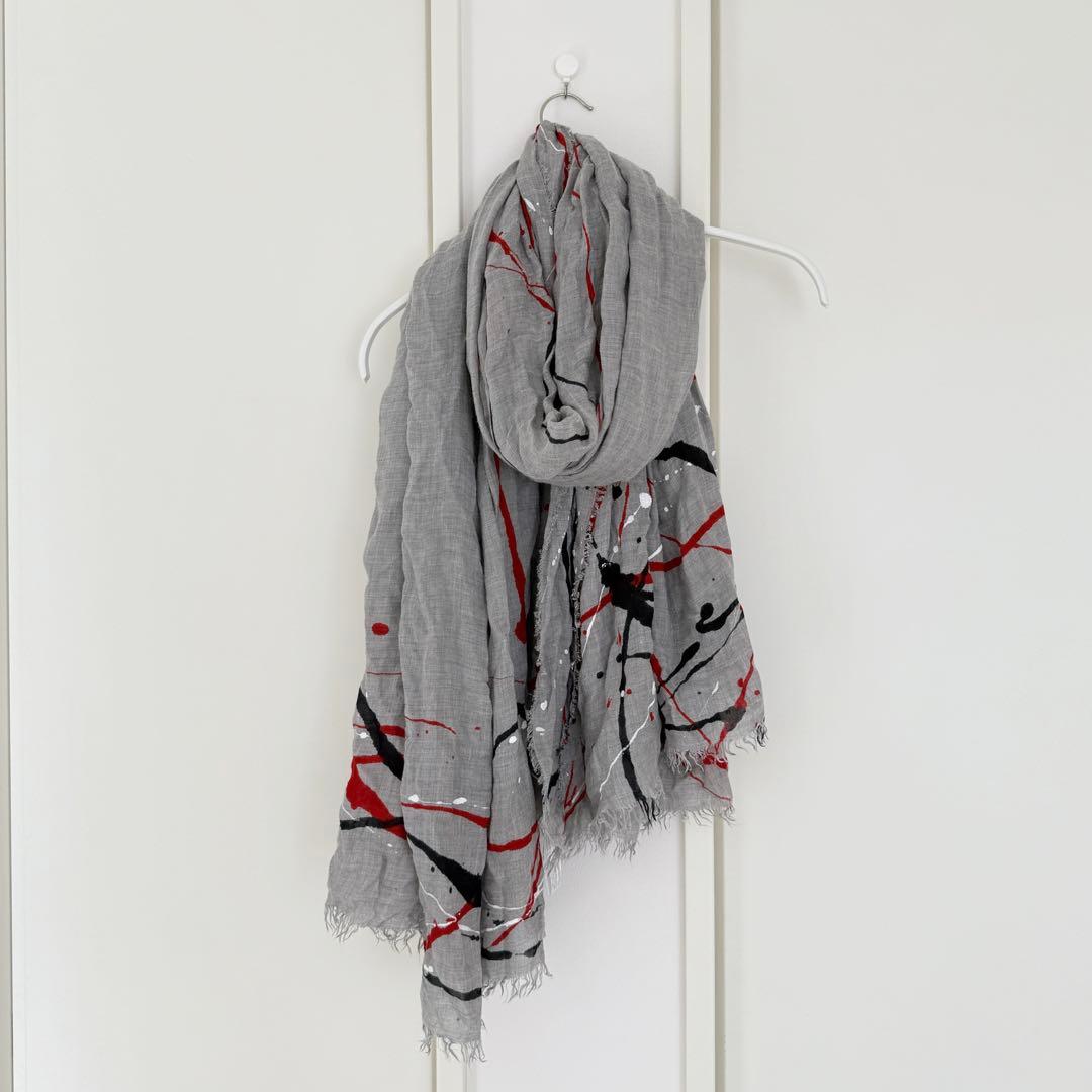 falierosarti ストール レーヨンウール イタリアンショール 大判 Faliero Sarti(ファリエロ サルティ) シルク混 ウールレーヨンストール