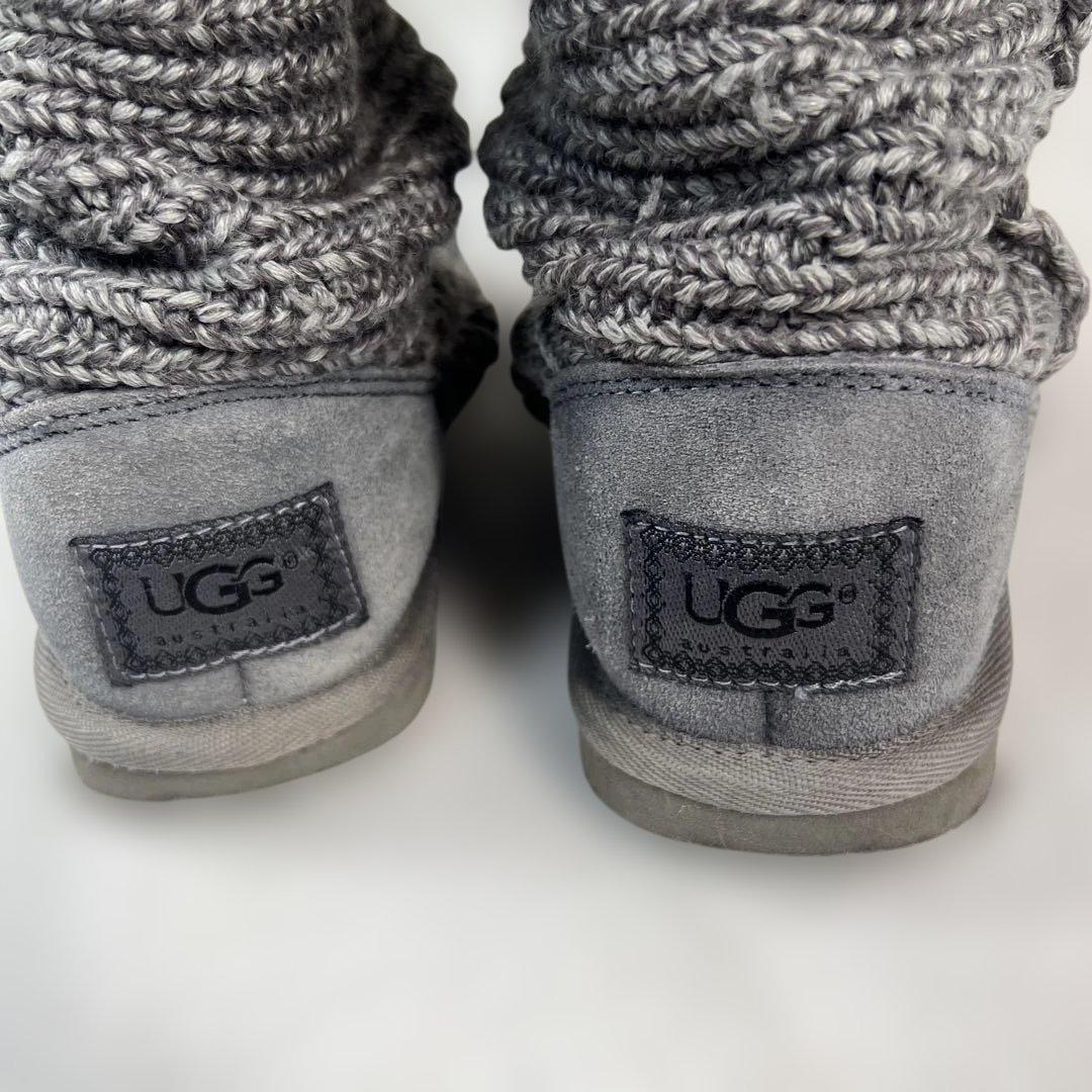 UGG アグ クラシック カーディガン ニット ブーツ グレー ボタン 24