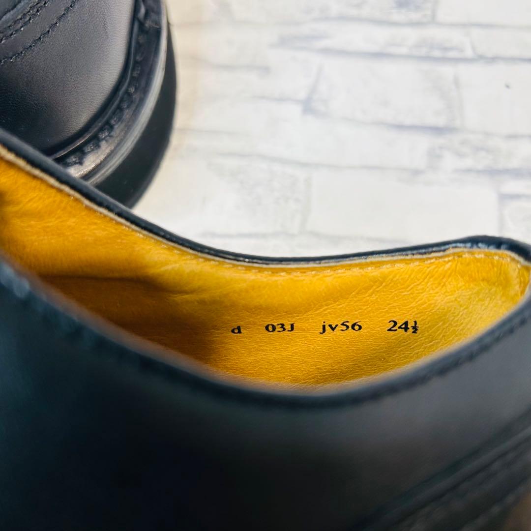 新古品 REGAL リーガル JV56 Uチップ ブラック 24.5cm