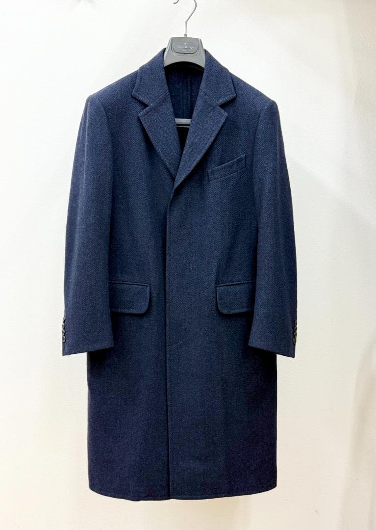 dunhill ダンヒル　チェスターコート 　ネイビー 　ウール　46 dunhill（ダンヒル） 新古品 コート dunhill 51%OFF メンズ ブランド
